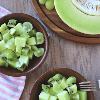 Cool And Green Fruit Salad With Honeydew