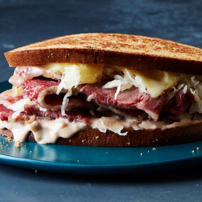 Corned Beef &Amp; Swiss Cocktail Toasts