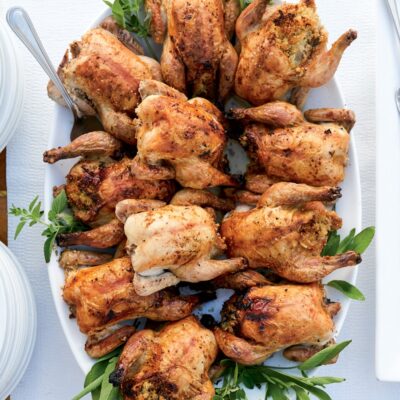 Cornish Game Hens With Crabmeat