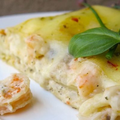 Cottage Cheese Seafood Lasagna