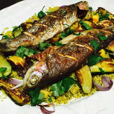 Couscous and Almond-Stuffed Trout: A Flavorful Delight