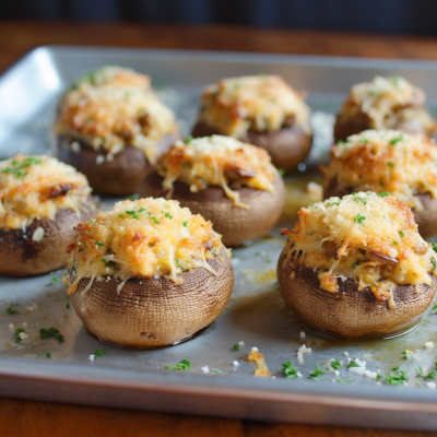 Crab Stuffed Mushroom Caps