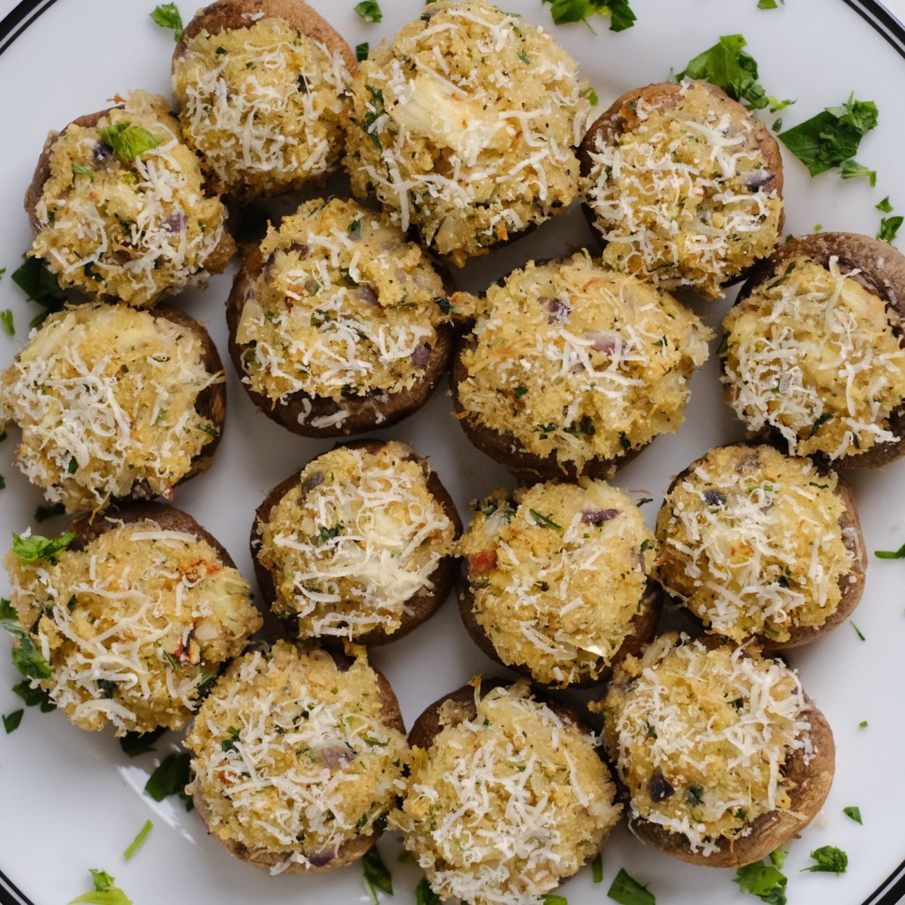 Crab Stuffed Mushrooms With Garlic