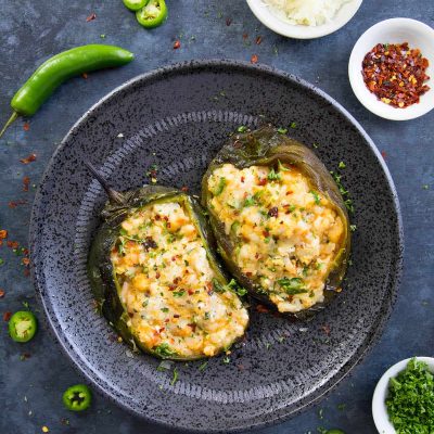 Crab Stuffed Poblano Peppers