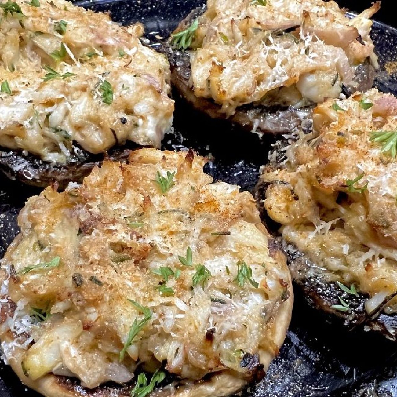 Crab Stuffed Portabella Mushrooms