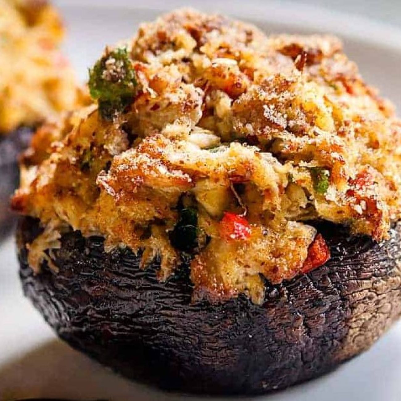 Crabmeat Stuffed Portobello