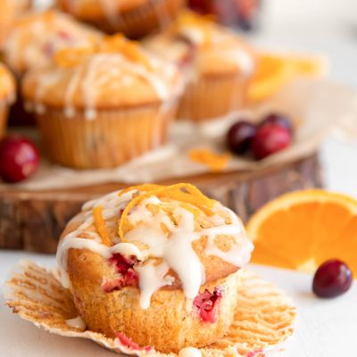 Cranberry Orange Sour Cream Muffins