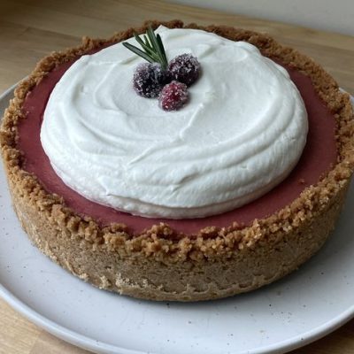 Cranberry Pear Tart With Gingerbread