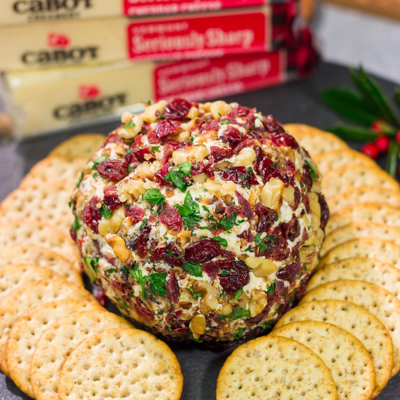 Cranberry Walnut Cheese Spread