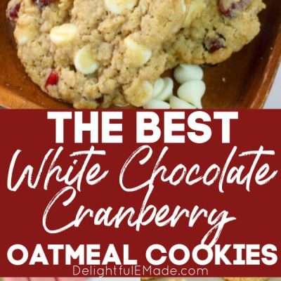 Cranberry White Chocolate Oatmeal Cookies: A Perfect Chewy Delight