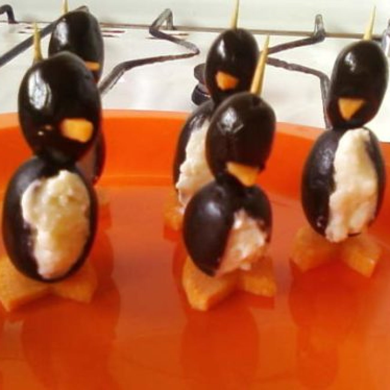 Cream Cheese Penguins