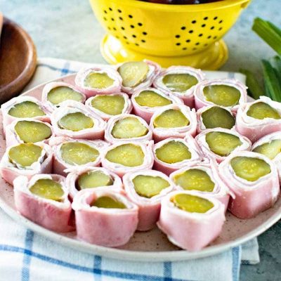 Cream Cheese Wrapped Dill Pickles