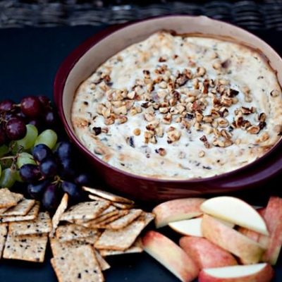 Creamy, Bacon, Walnut ,And Blue Cheese Dip