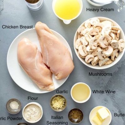 Creamy Garlic Mushroom Smothered Chicken Recipe