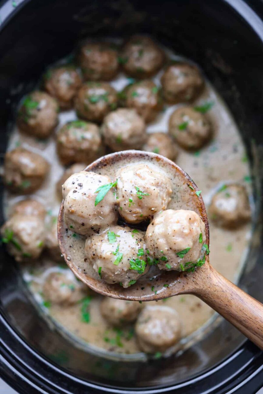 Creamy Meatballs Crock Pot