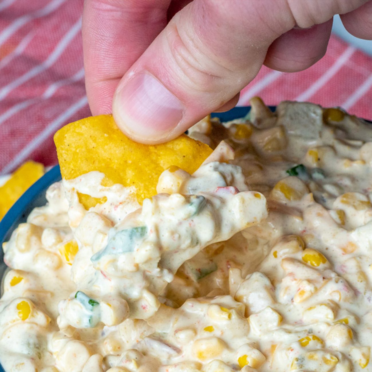 Creamy Southwest Corn and Roasted Green Chili Dip