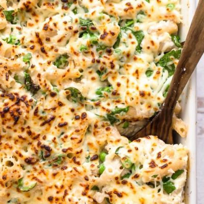 Creamy Spinach And Noodle Bake - Vegetarian Friendly