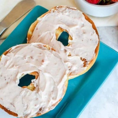 Creamy Strawberry Bagel Spread For Couples