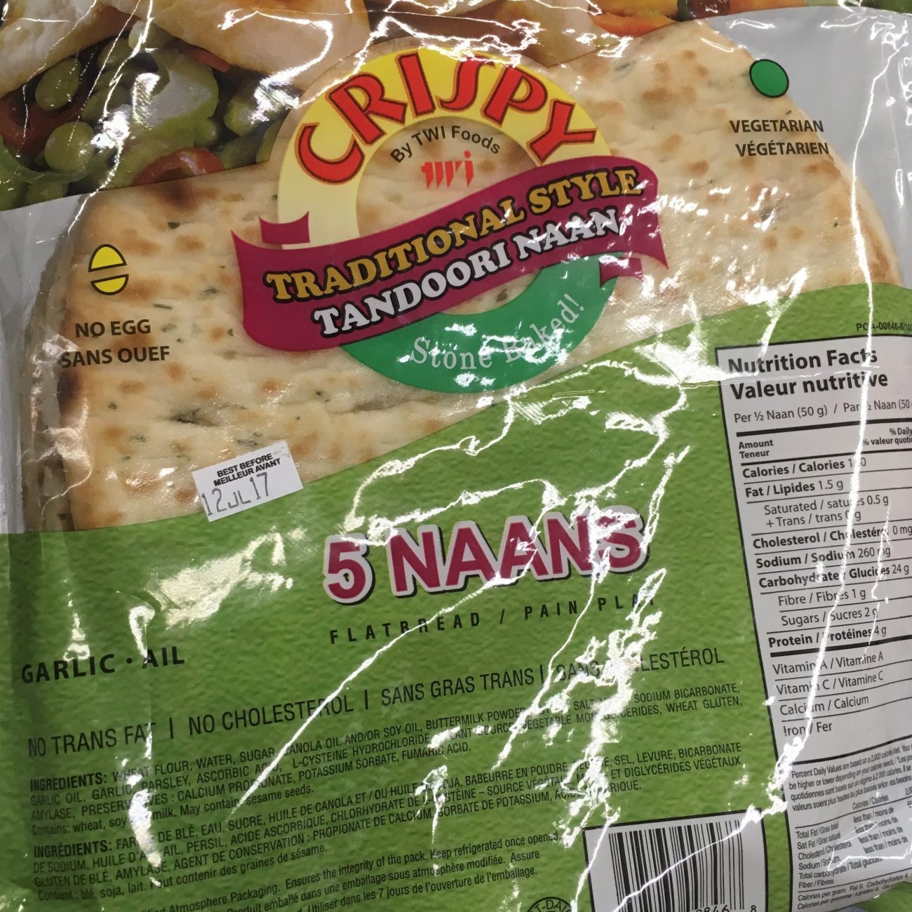 Crispy Naan Bread