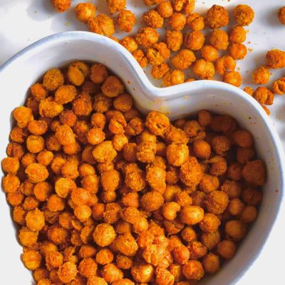 Crispy Oven-Baked Spicy Chickpeas Snack