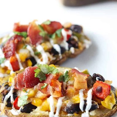 Crispy Southwestern-Style Loaded Potato Skins