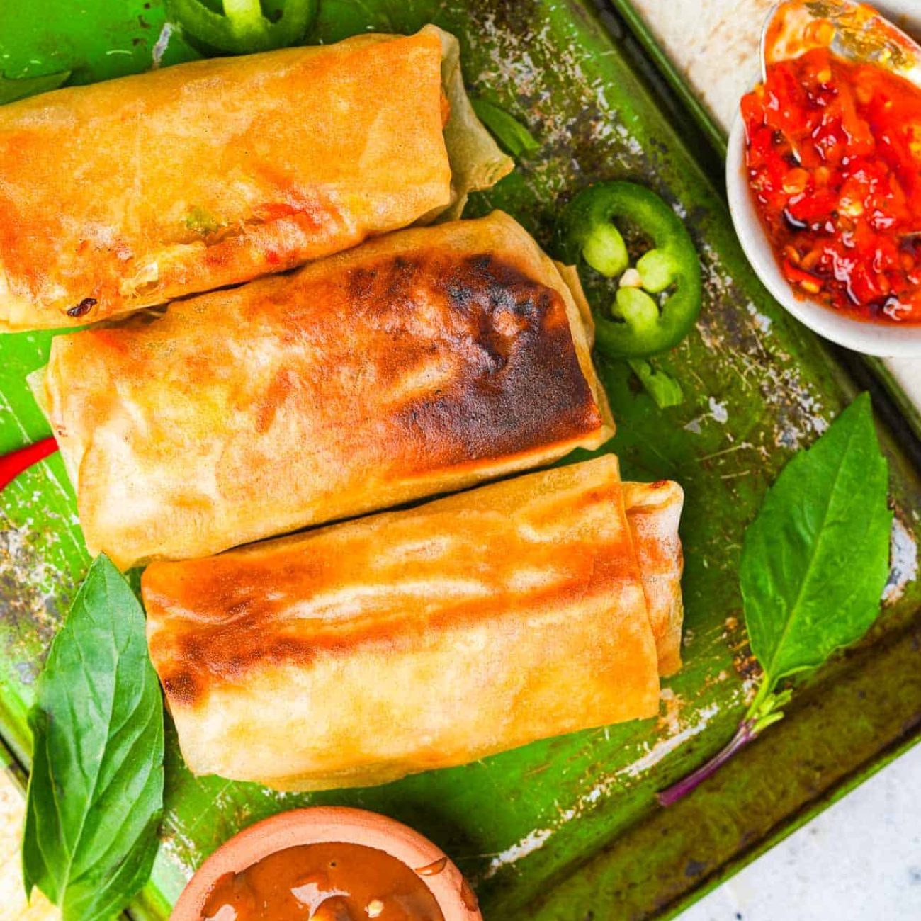 Crispy Thai-Inspired Vegetarian Spring Rolls Recipe