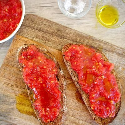 Crispy Tomato Olive Oil Toast Recipe