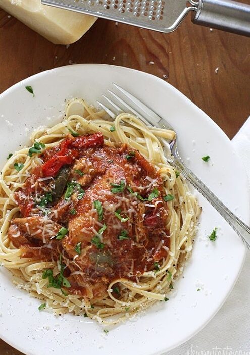 Crock Pot Chicken Cacciatore