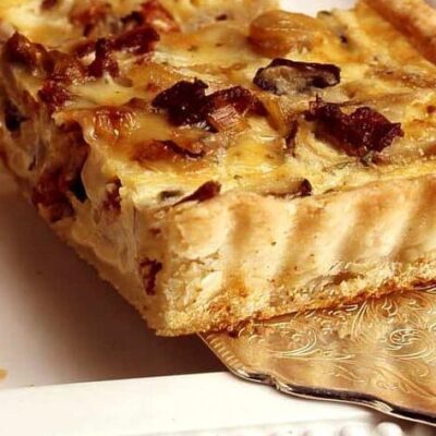 Crostata With Mushrooms And Pancetta
