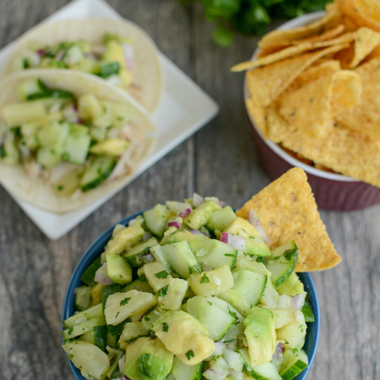 Cucumber Pineapple Salsa