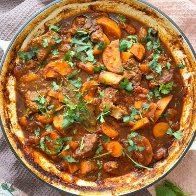 Curried Lamb Casserole With Sweet Potatoes