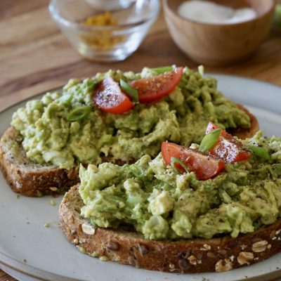 Curried Olive Toasts