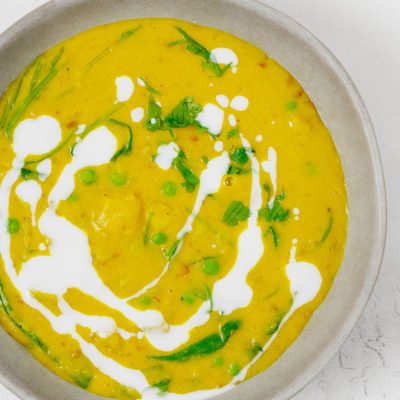 Curried Potato And Pea Soup