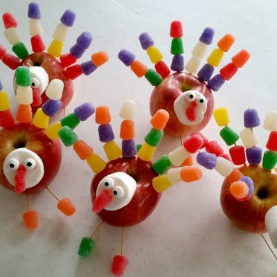 Cute Edible Apple Turkey Thanksgiving