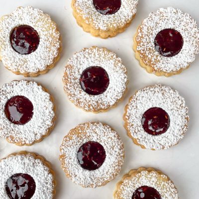 Danish Cherry Bon Bon Cookies With Frosting