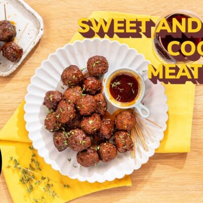 Delicious Sweet And Spicy Meatballs Perfect For Any Gathering
