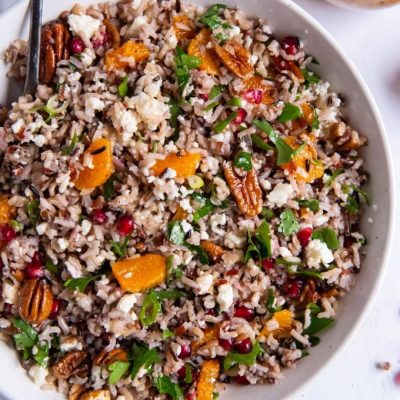 Delicious Wild Rice Salad with Crunchy Walnuts and Sweet Dates