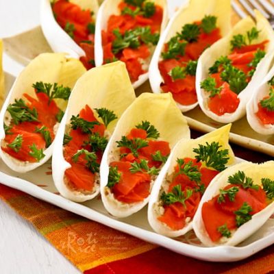 Deliciously Filled Belgian Endive Boats