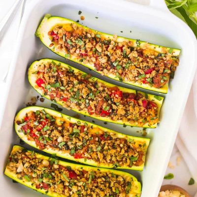 Deliciously Filled Zucchini Boats - A Healthy And Flavorful Recipe