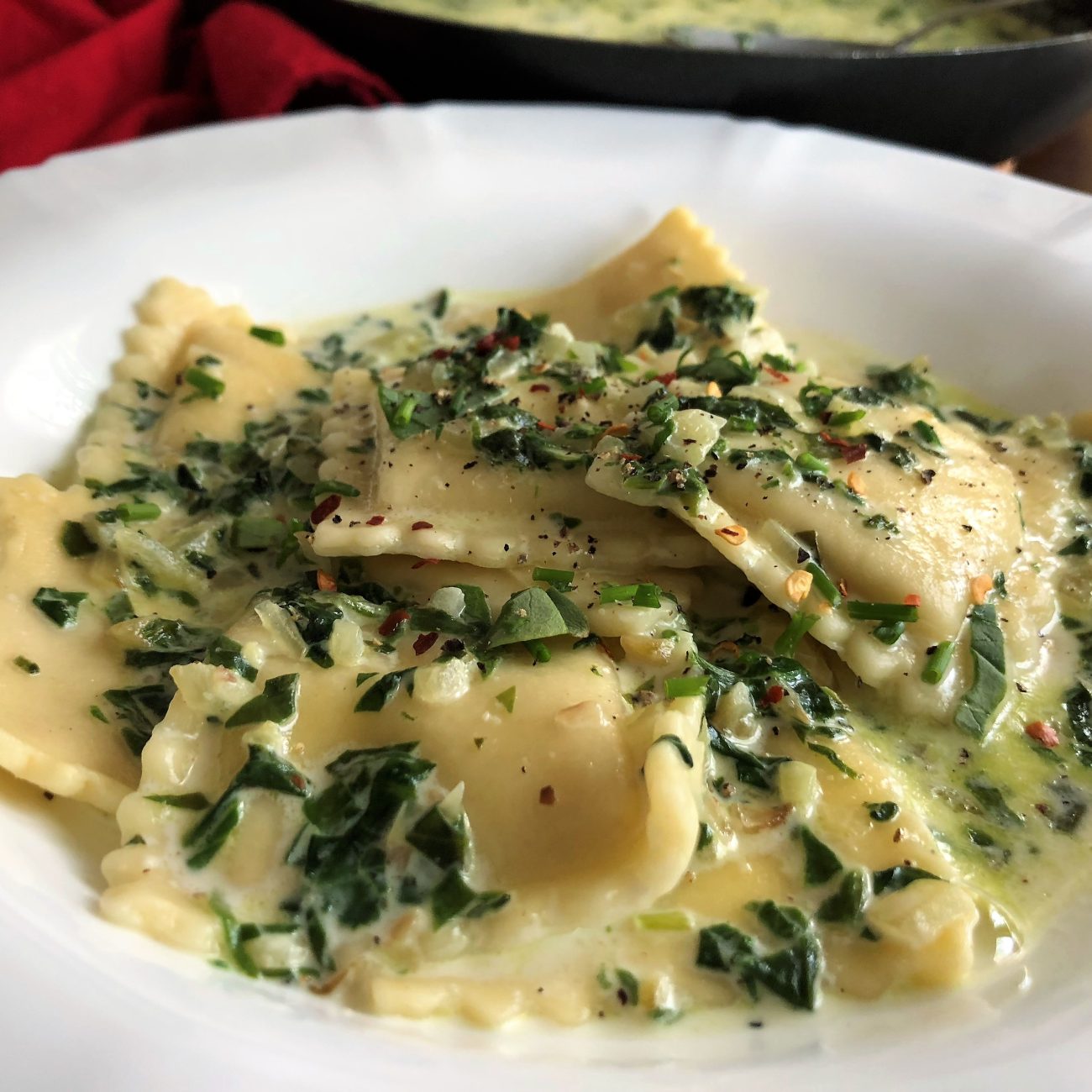 Dried Plum Ravioli With Sage Butter