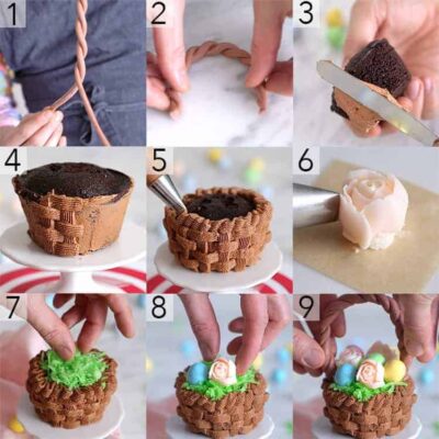 Easter Basket Cupcakes