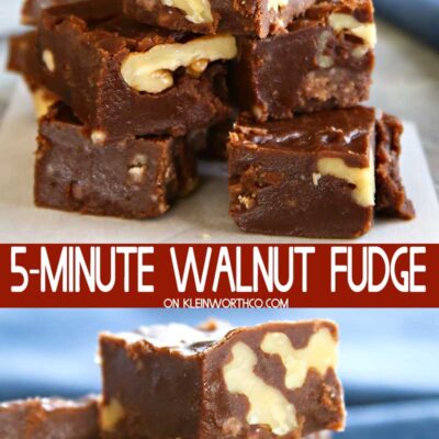 Easy Chocolate- Walnut Fudge
