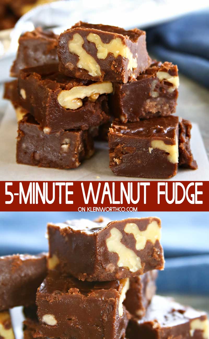 Easy Chocolate- Walnut Fudge