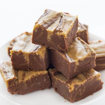 Easy No-Bake Chocolate Peanut Butter Swirl Fudge Recipe