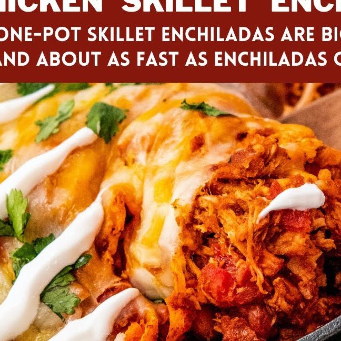 Easy Skillet Chicken Enchilada Recipe
