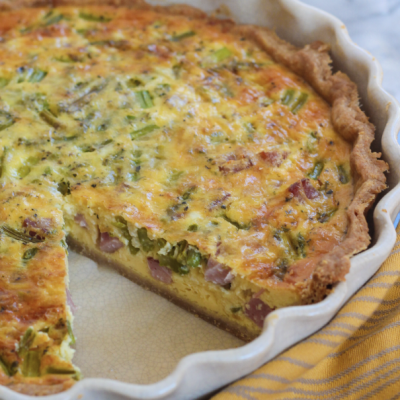 Easy Spring Ham and Asparagus Frittata Recipe