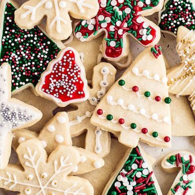 Elaines Holiday Cut Out Sugar Cookies