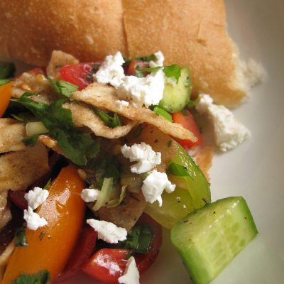 Fattoush Pita Sandwich