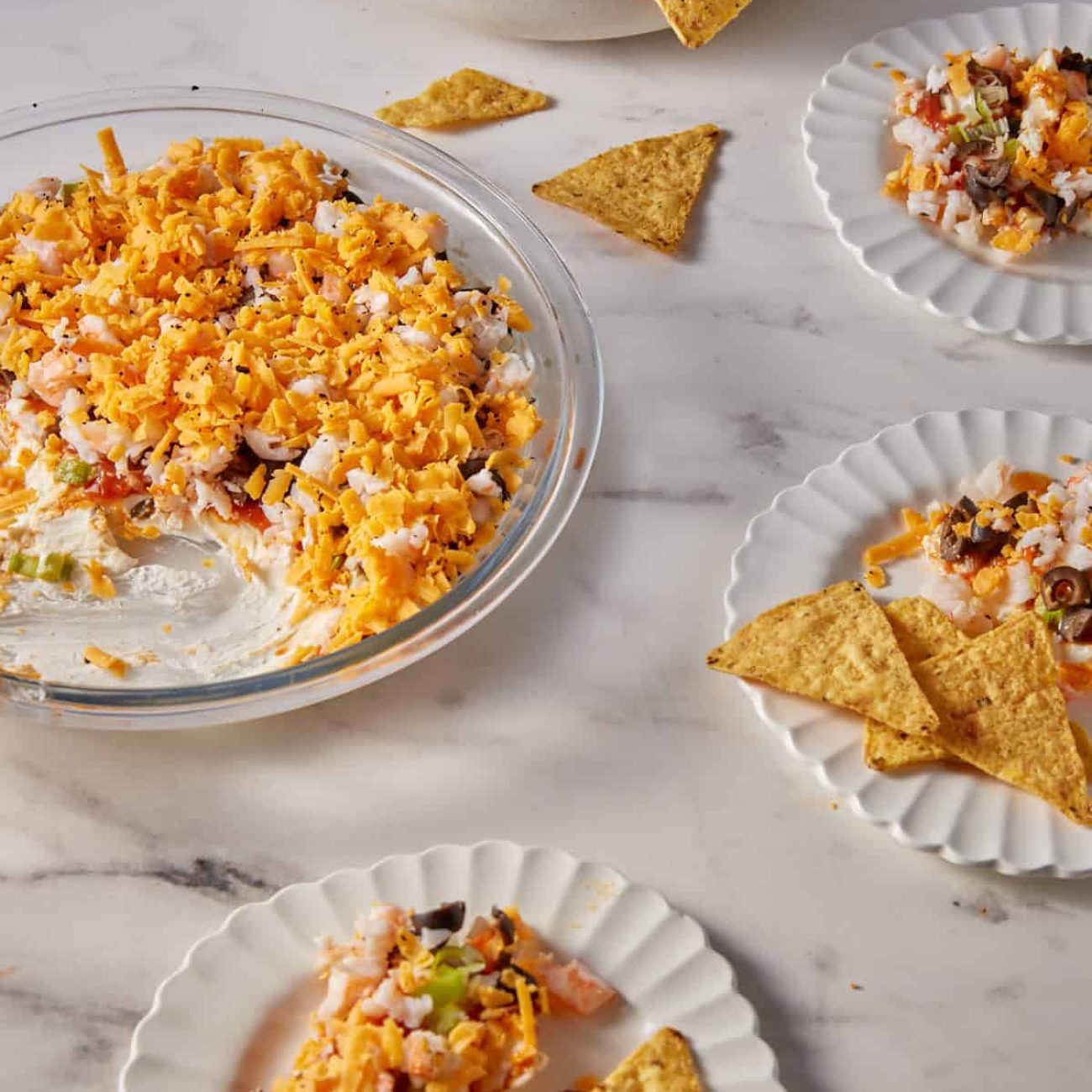 Festive Layered Shrimp Dip