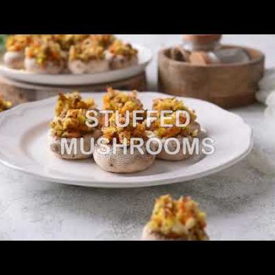 Festive Stuffed Mushrooms